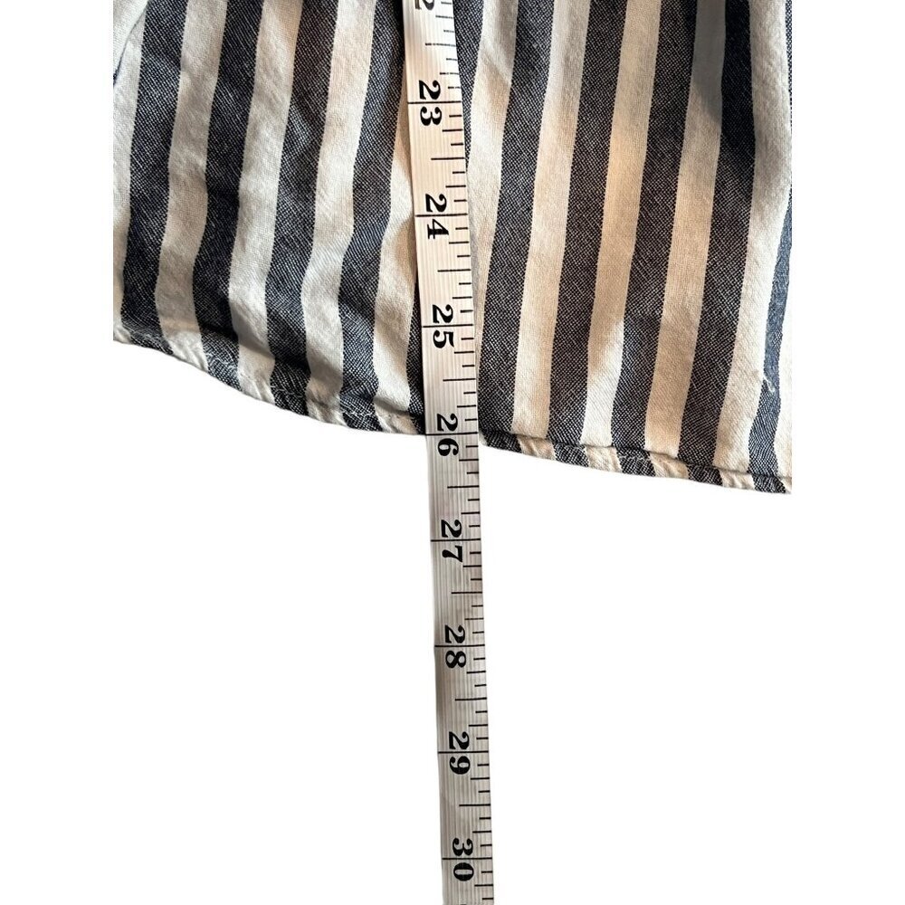 Time & Tru Women's Blue & White Striped Top - Picture 5 of 5